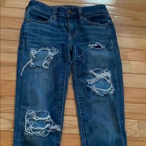 American Eagle medium washed jeggings